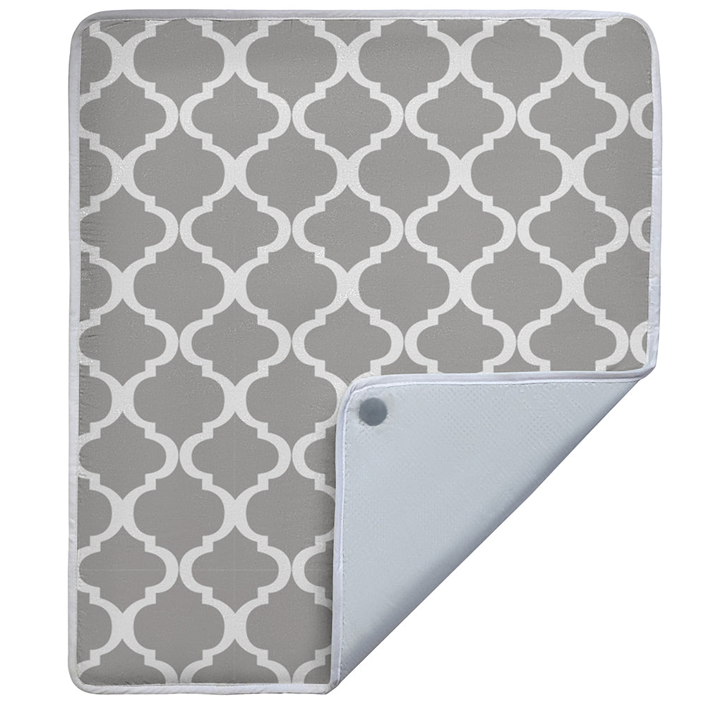 Ironing Board Cover Gorilla Grip Gray Quatrefoil Pad