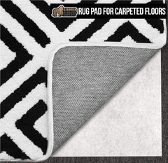 Plush Non-Slip Rug Pads - Great for Wood, Vinyl and Tile Floors