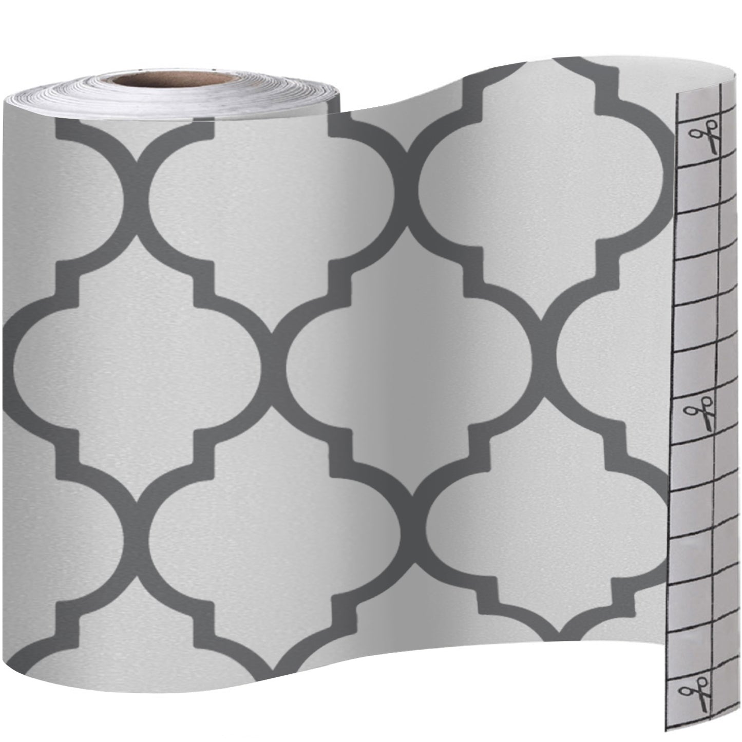 Peel and Stick Liner Gorilla Grip Slate/White 11.8"x10'