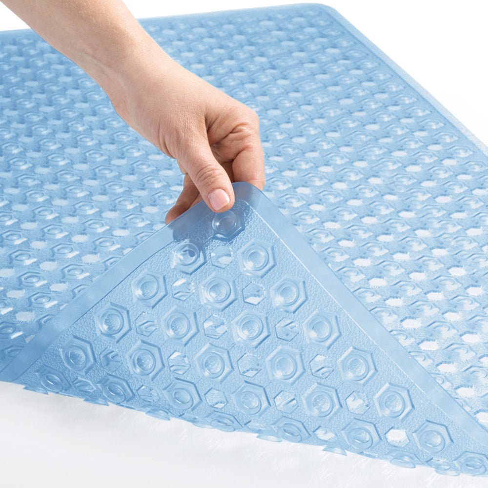Bathtub Mat Gorilla Grip Blue Translucent 1 Pack