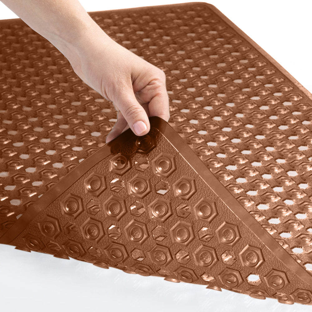 Bathtub Mat Gorilla Grip Brown Translucent 1 Pack