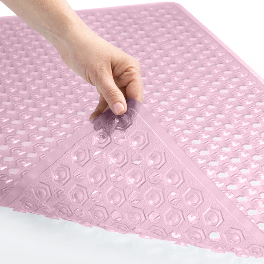 Bathtub Mat Gorilla Grip Light Pink Translucent 1 Pack