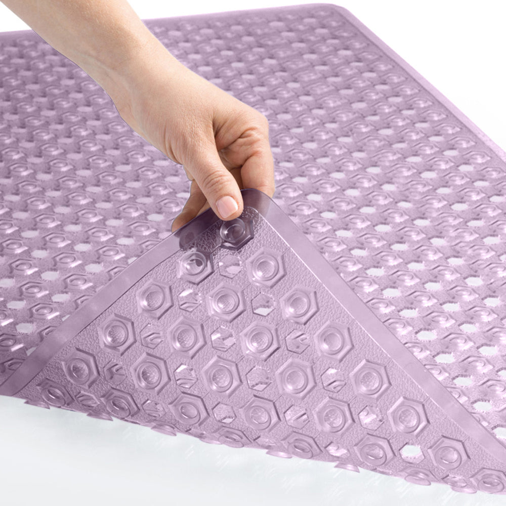 Bathtub Mat Gorilla Grip Purple Translucent 1 Pack