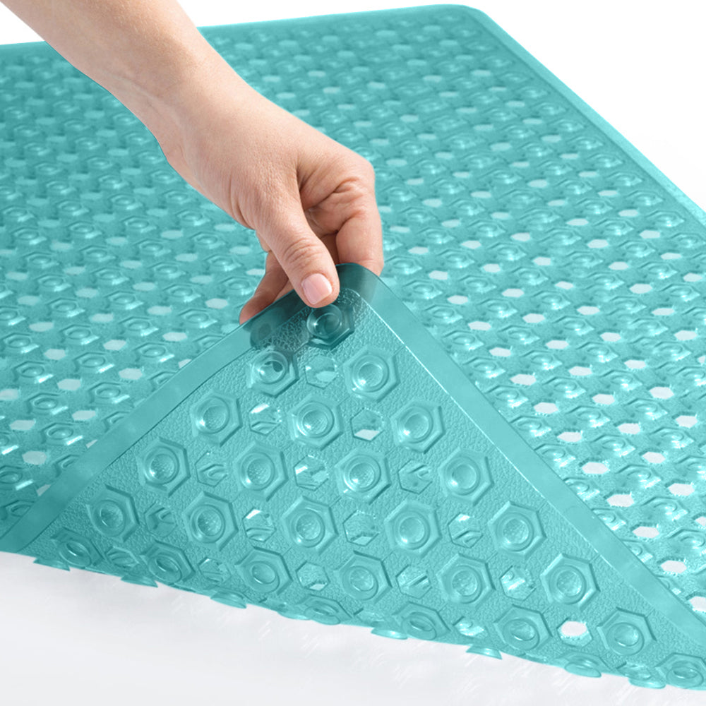 Bathtub Mat Gorilla Grip Turquoise Translucent 1 Pack