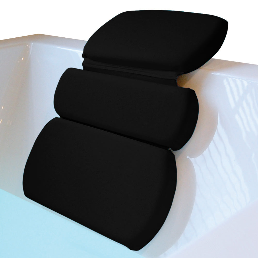 Bath Pillow Gorilla Grip Black 3 Panel