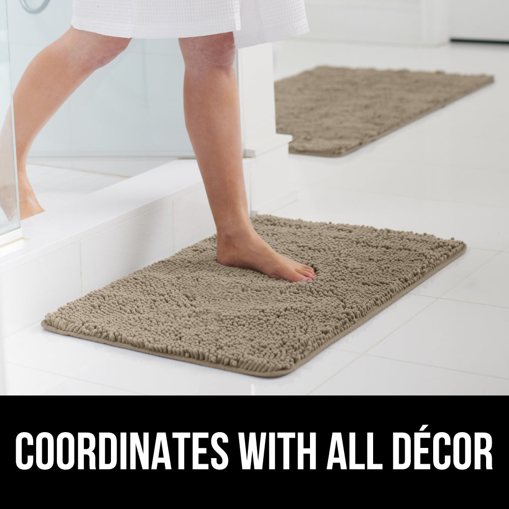 Chenille Bath Rug Gorilla Grip