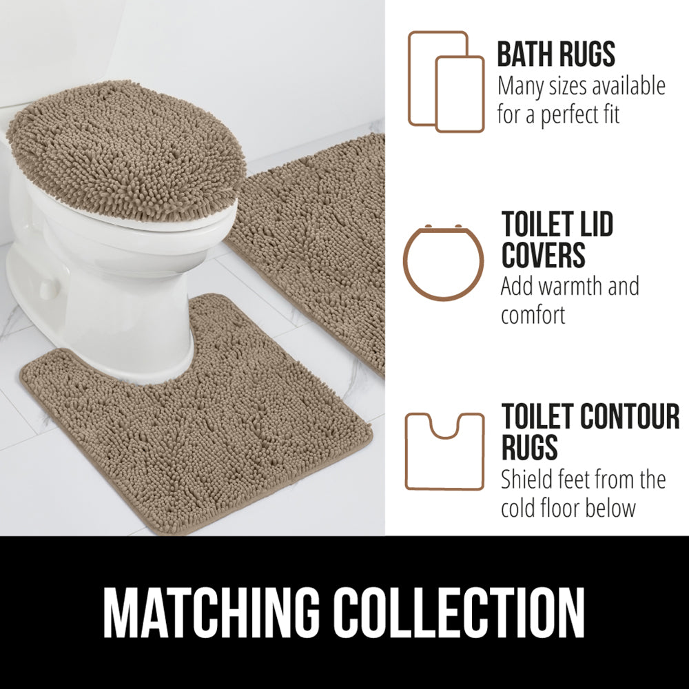Chenille Bath Rug Gorilla Grip