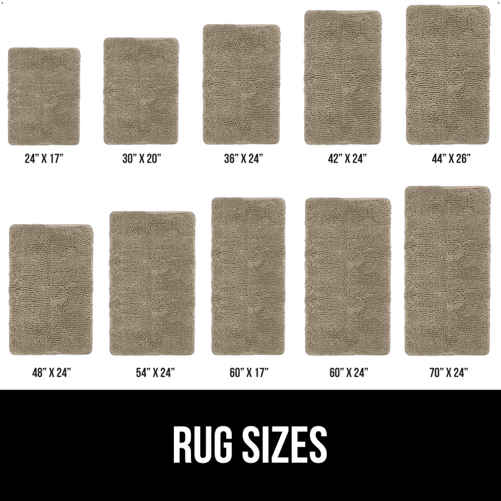 Chenille Bath Rug Gorilla Grip