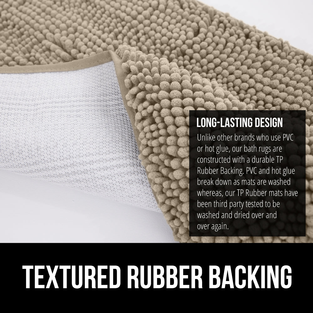 Chenille Bath Rug Gorilla Grip