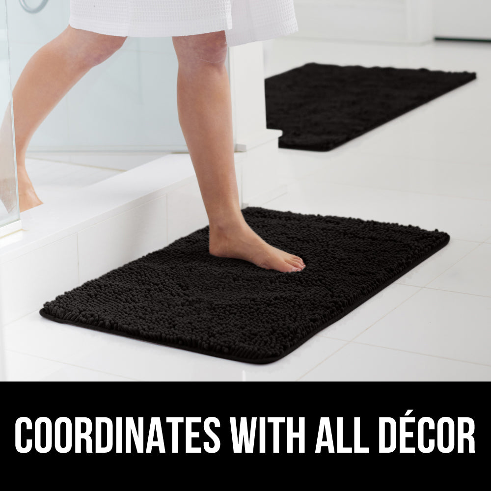 Chenille Bath Rug Gorilla Grip