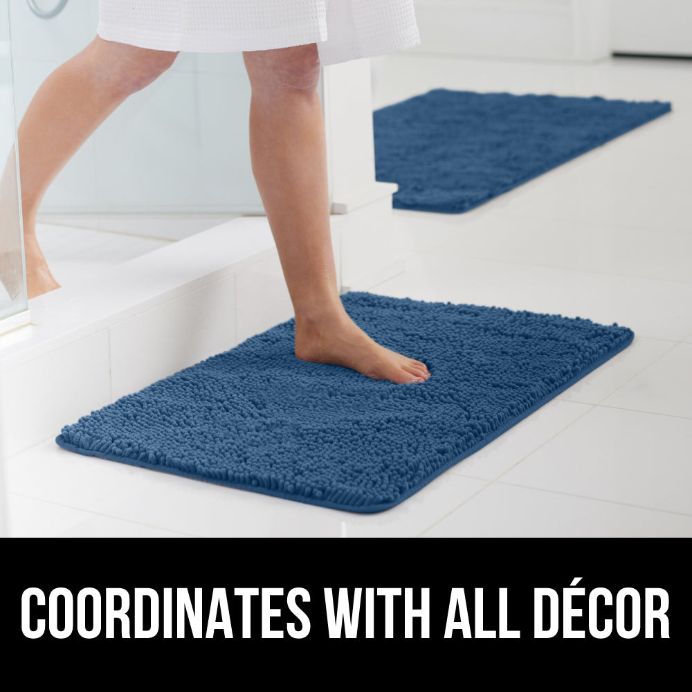 Chenille Bath Rug Gorilla Grip