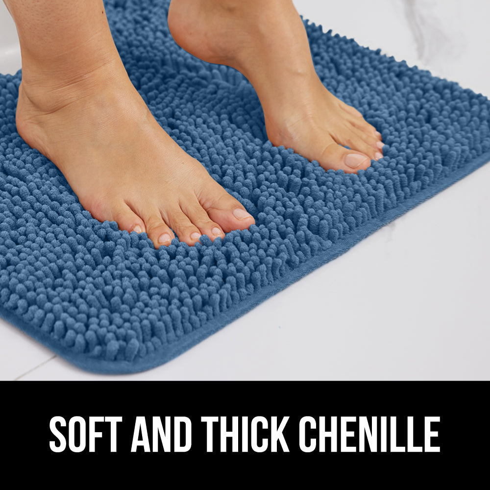 Chenille Bath Rug Gorilla Grip