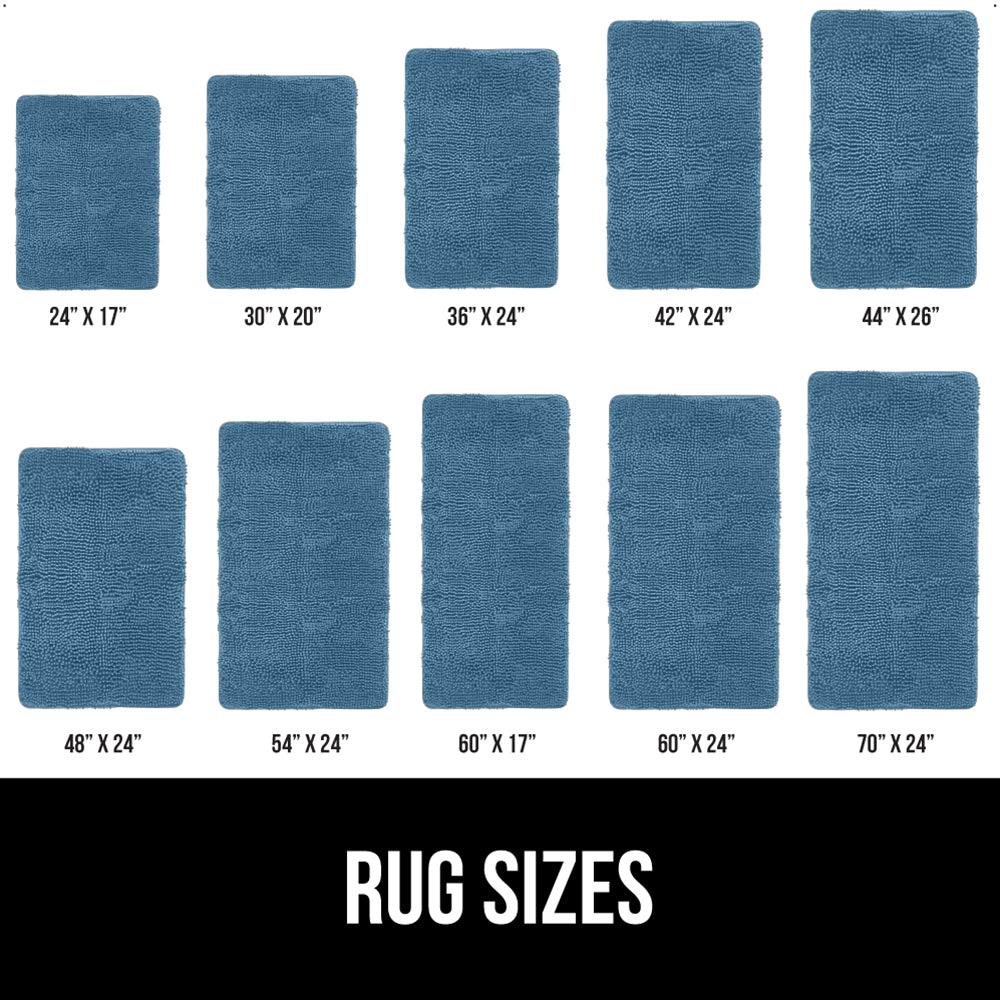 Chenille Bath Rug Gorilla Grip