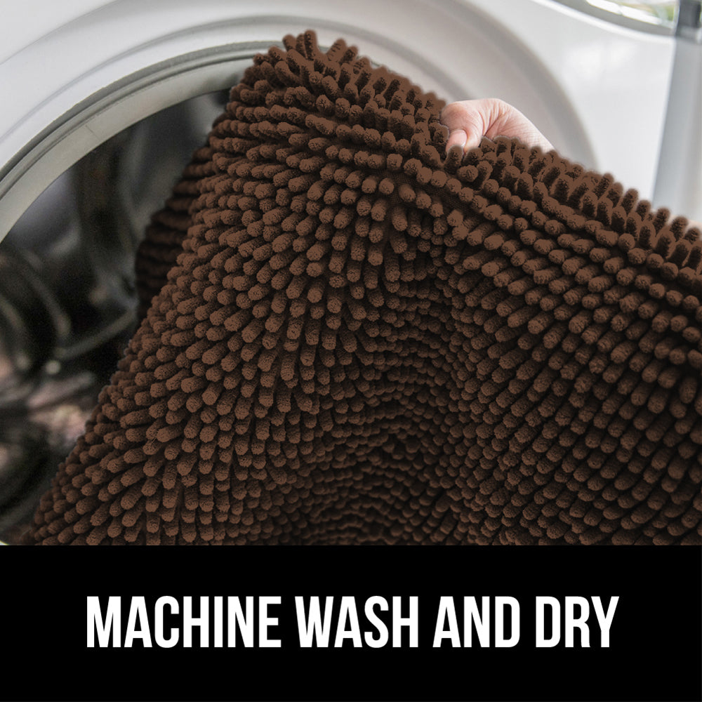 Chenille Bath Rug Gorilla Grip