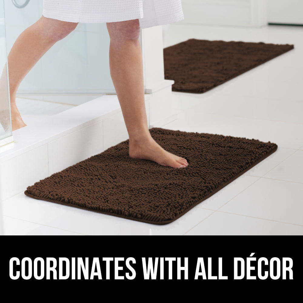 Chenille Bath Rug Gorilla Grip