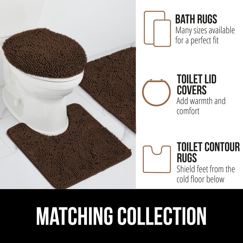 Chenille Bath Rug Gorilla Grip