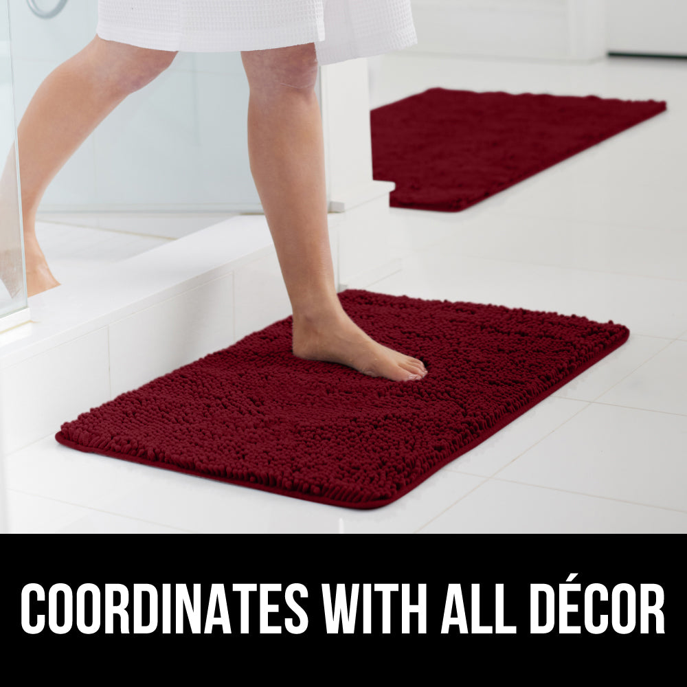 Chenille Bath Rug Gorilla Grip