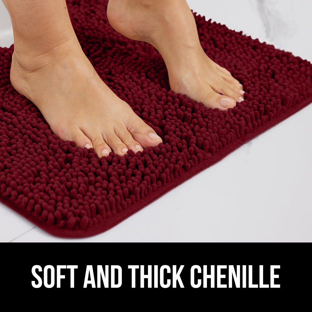 Chenille Bath Rug Gorilla Grip