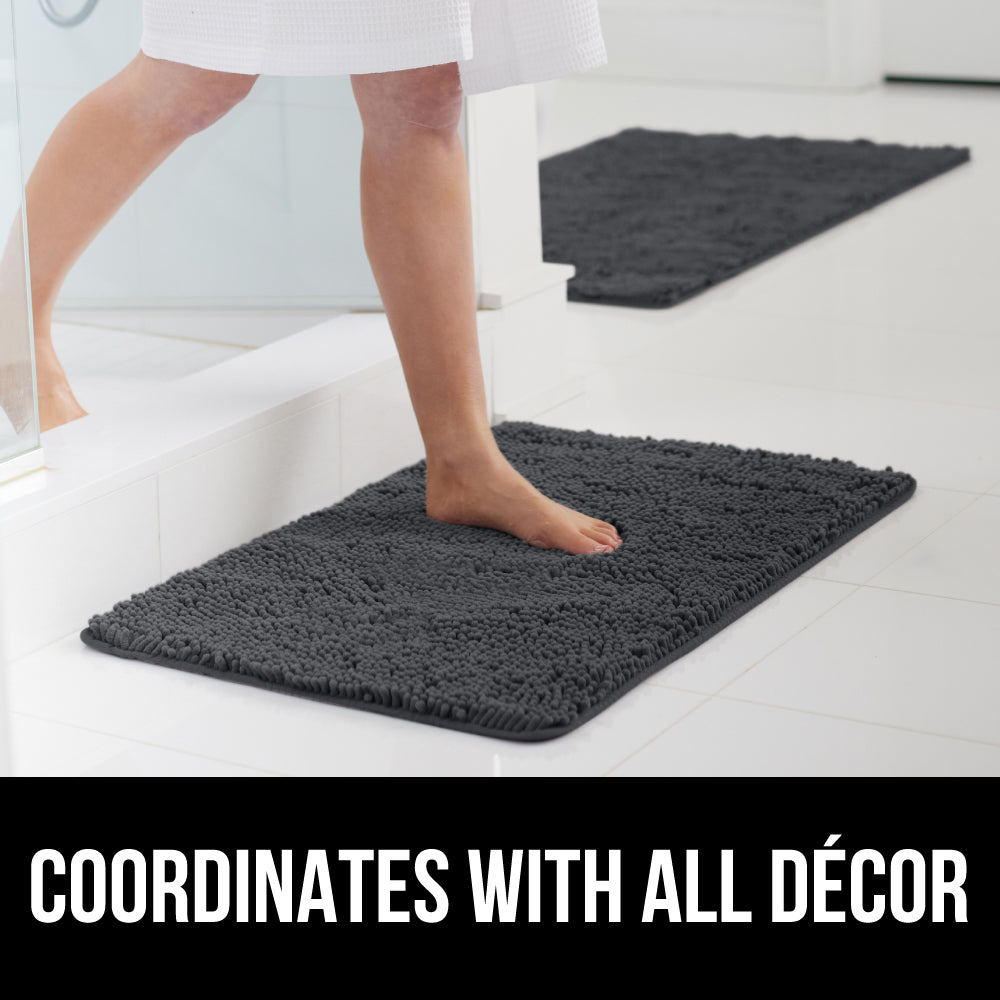 Chenille Bath Rug Gorilla Grip