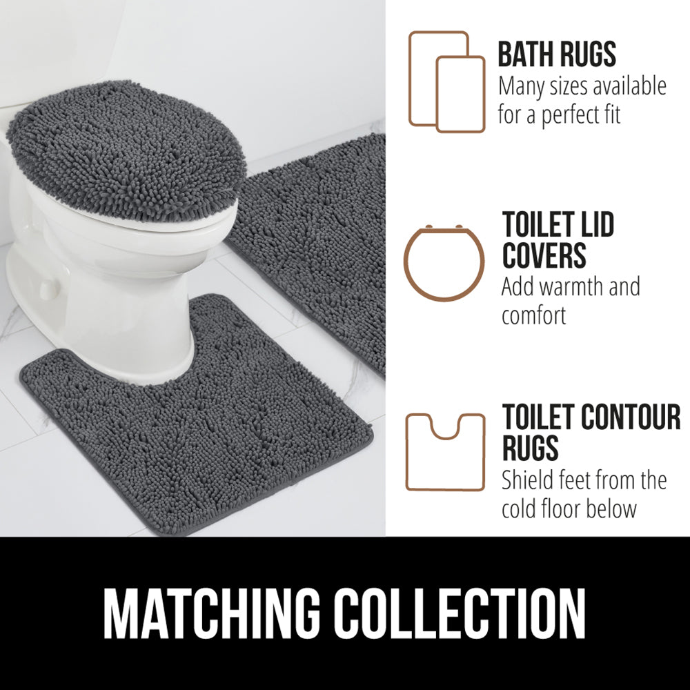 Chenille Bath Rug Gorilla Grip