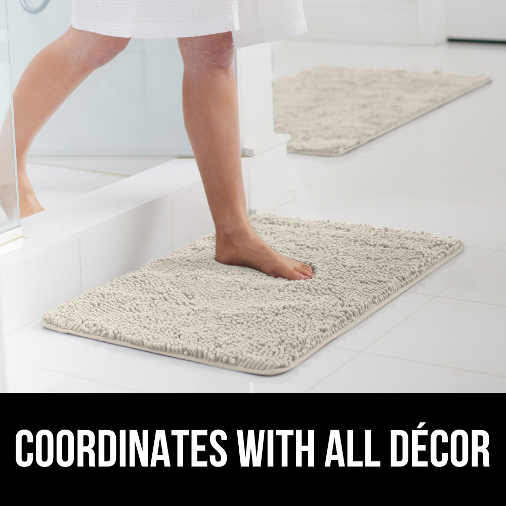 Chenille Bath Rug Gorilla Grip
