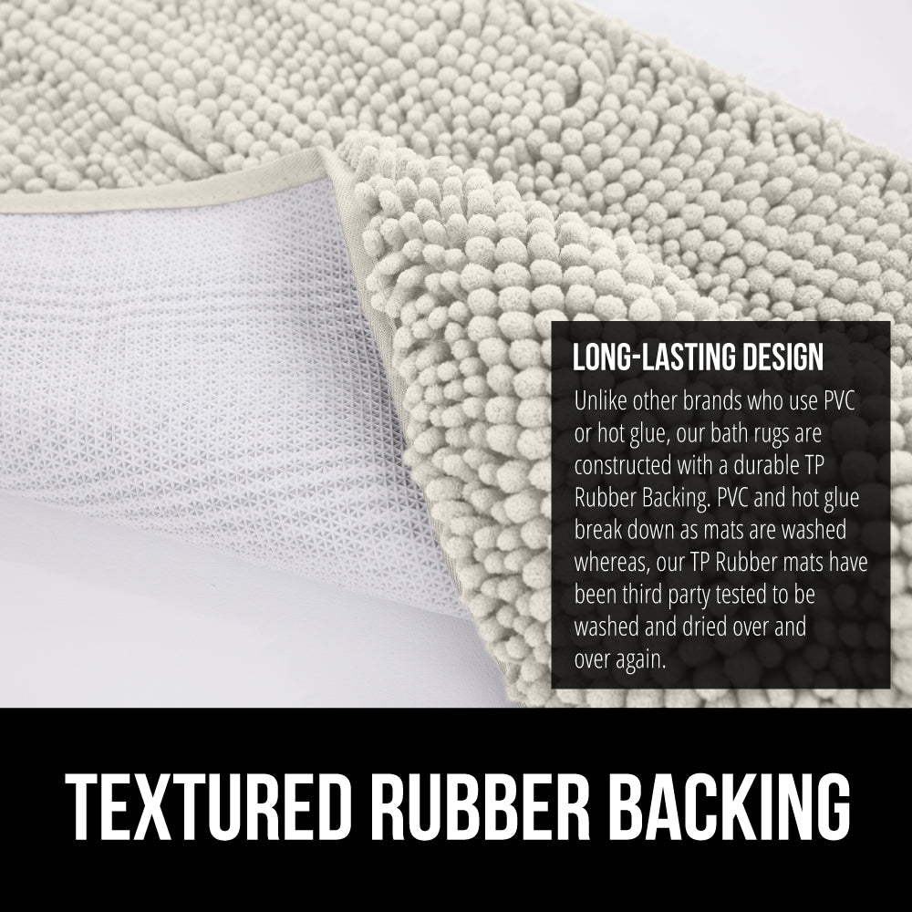 Chenille Bath Rug Gorilla Grip