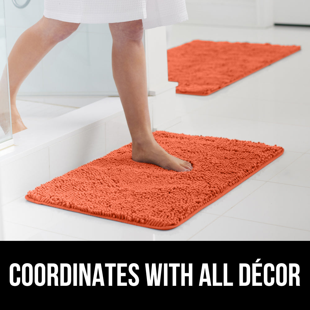 Chenille Bath Rug Gorilla Grip