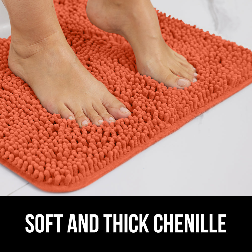 Chenille Bath Rug Gorilla Grip