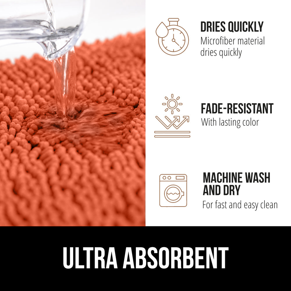 Chenille Bath Rug Gorilla Grip
