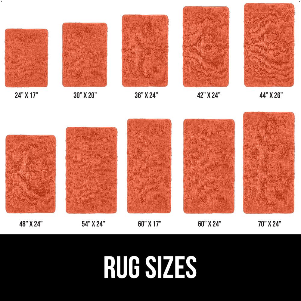 Chenille Bath Rug Gorilla Grip