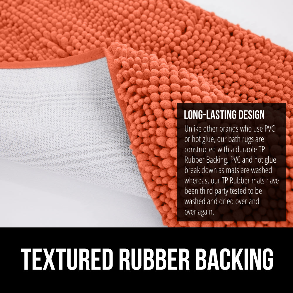 Chenille Bath Rug Gorilla Grip