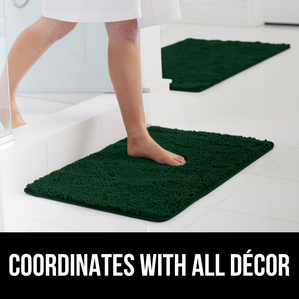 Chenille Bath Rug Gorilla Grip