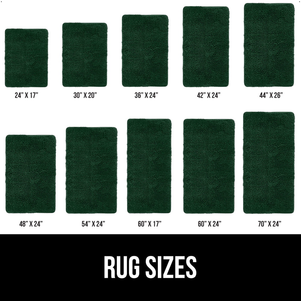 Chenille Bath Rug Gorilla Grip