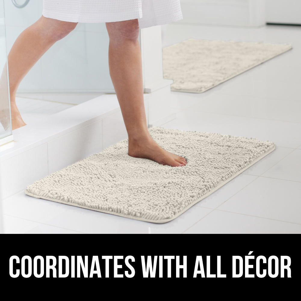 Chenille Bath Rug Gorilla Grip
