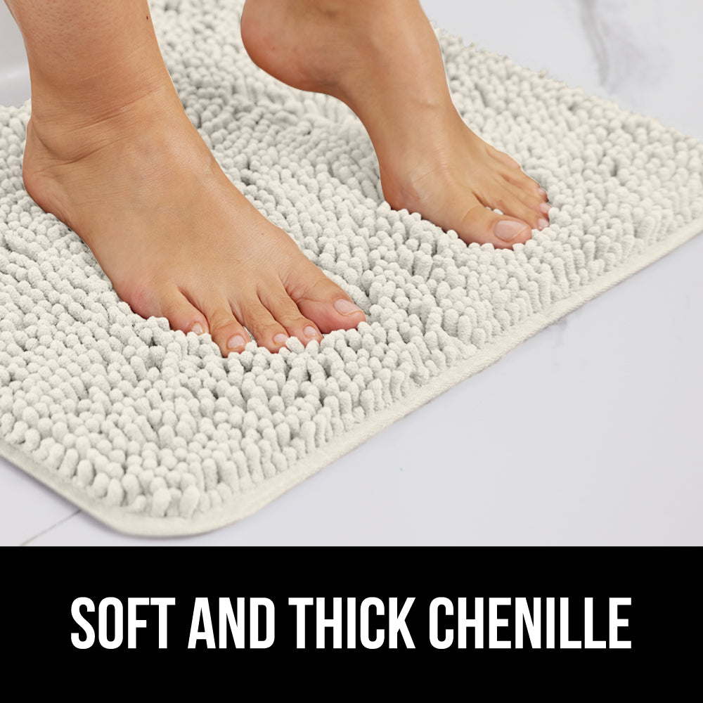 Chenille Bath Rug Gorilla Grip