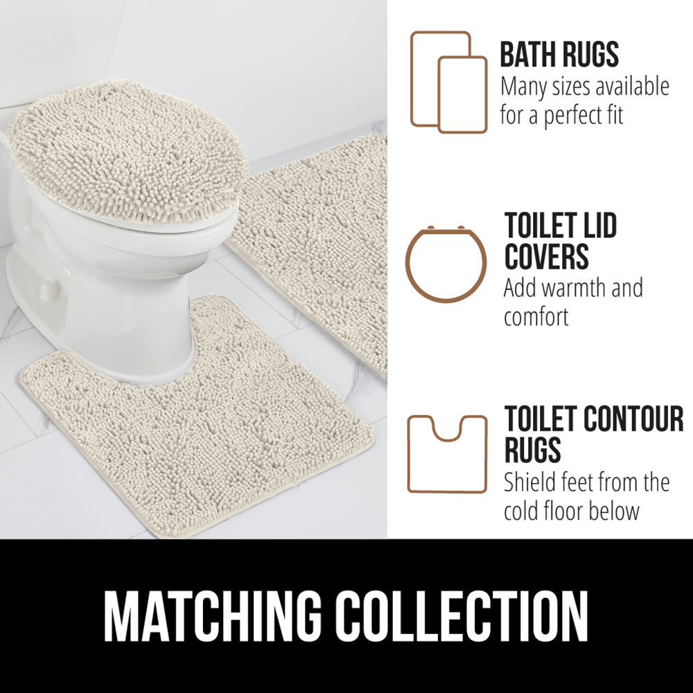 Chenille Bath Rug Gorilla Grip