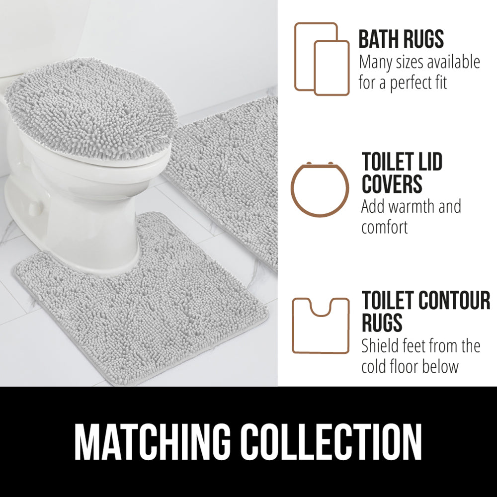 Chenille Bath Rug Gorilla Grip