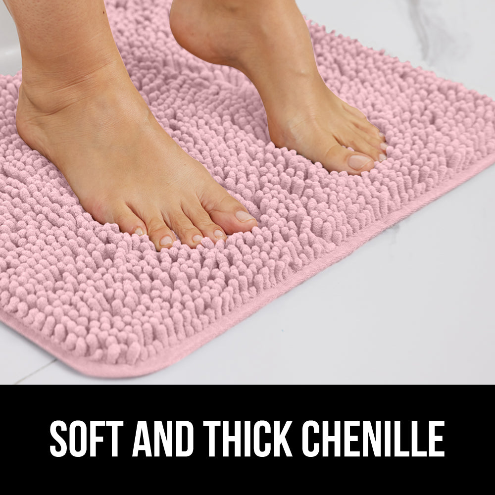 Chenille Bath Rug Gorilla Grip
