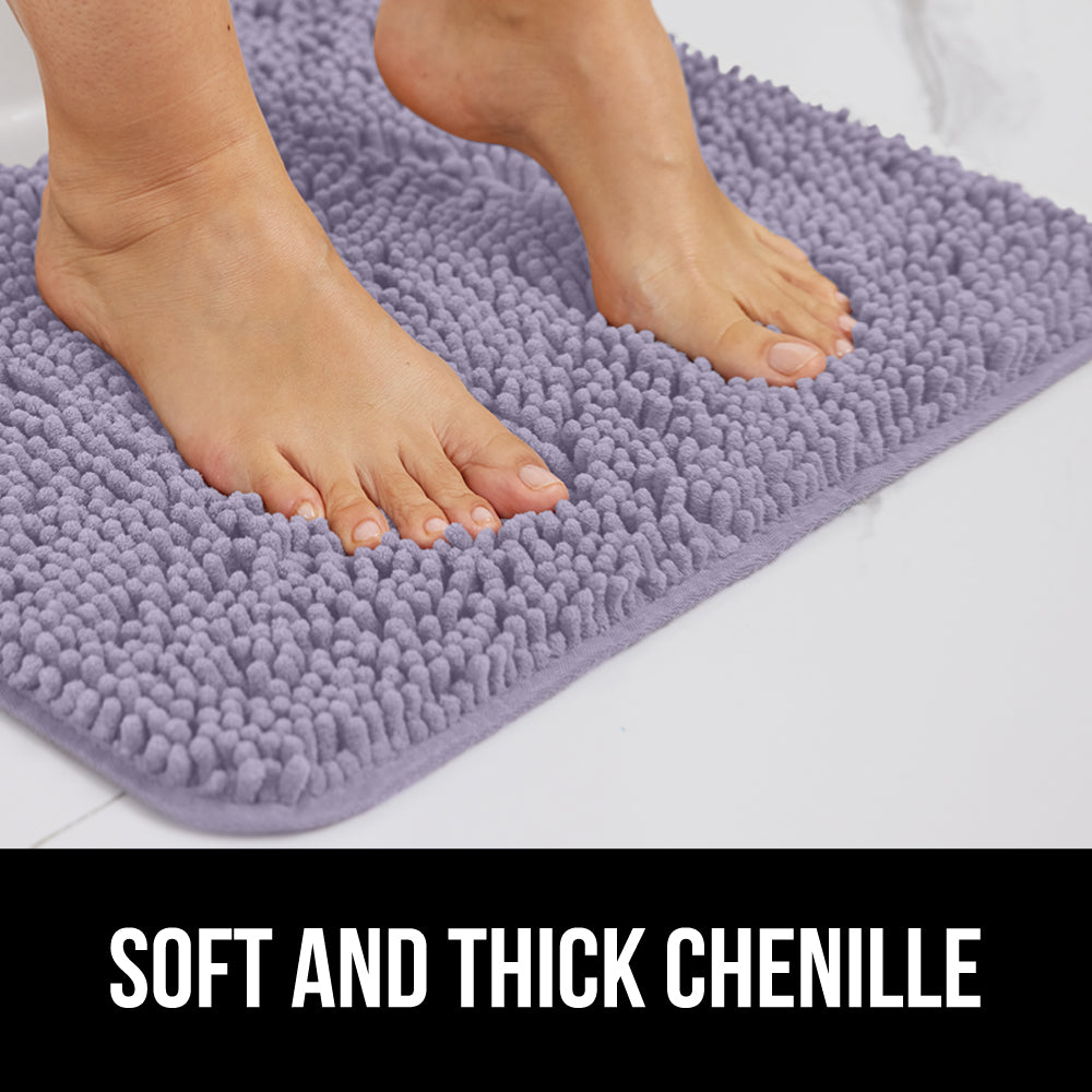 Chenille Bath Rug Gorilla Grip