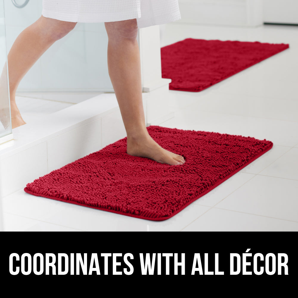 Chenille Bath Rug Gorilla Grip
