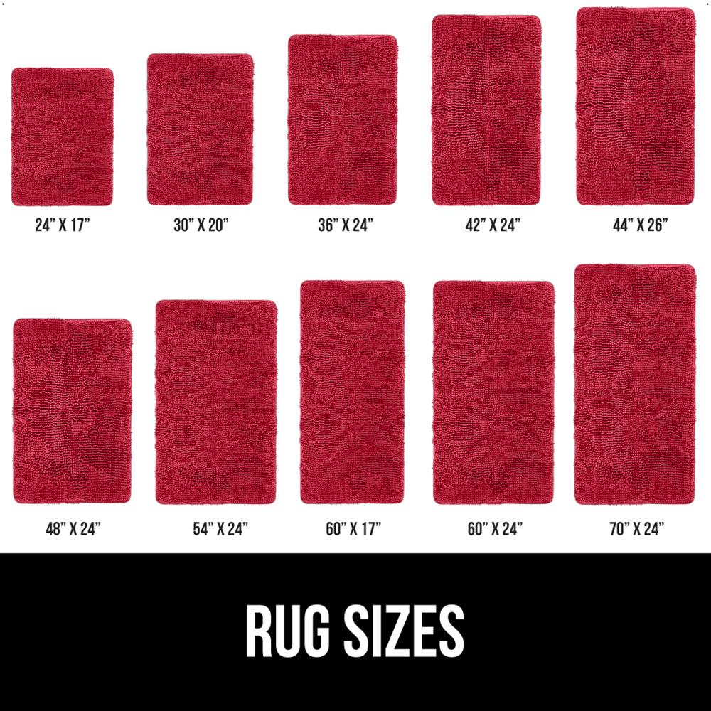 Chenille Bath Rug Gorilla Grip