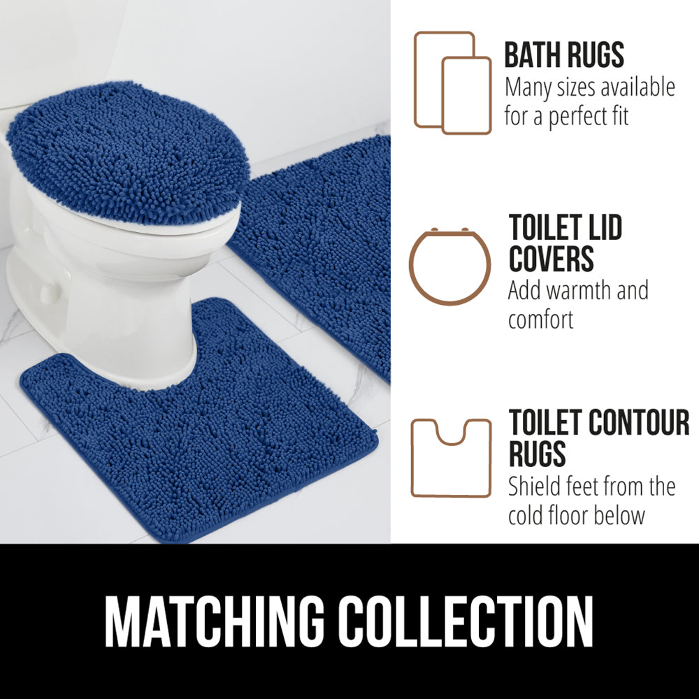 Chenille Bath Rug Gorilla Grip