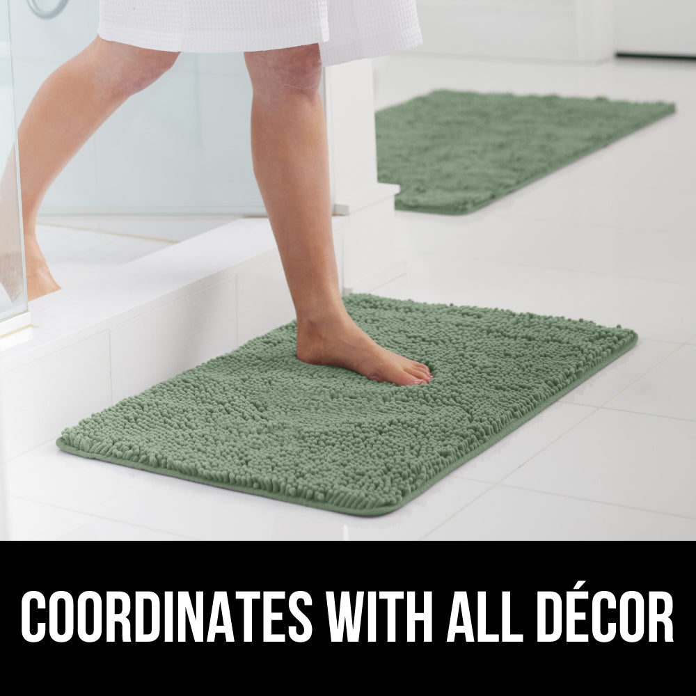 Chenille Bath Rug Gorilla Grip