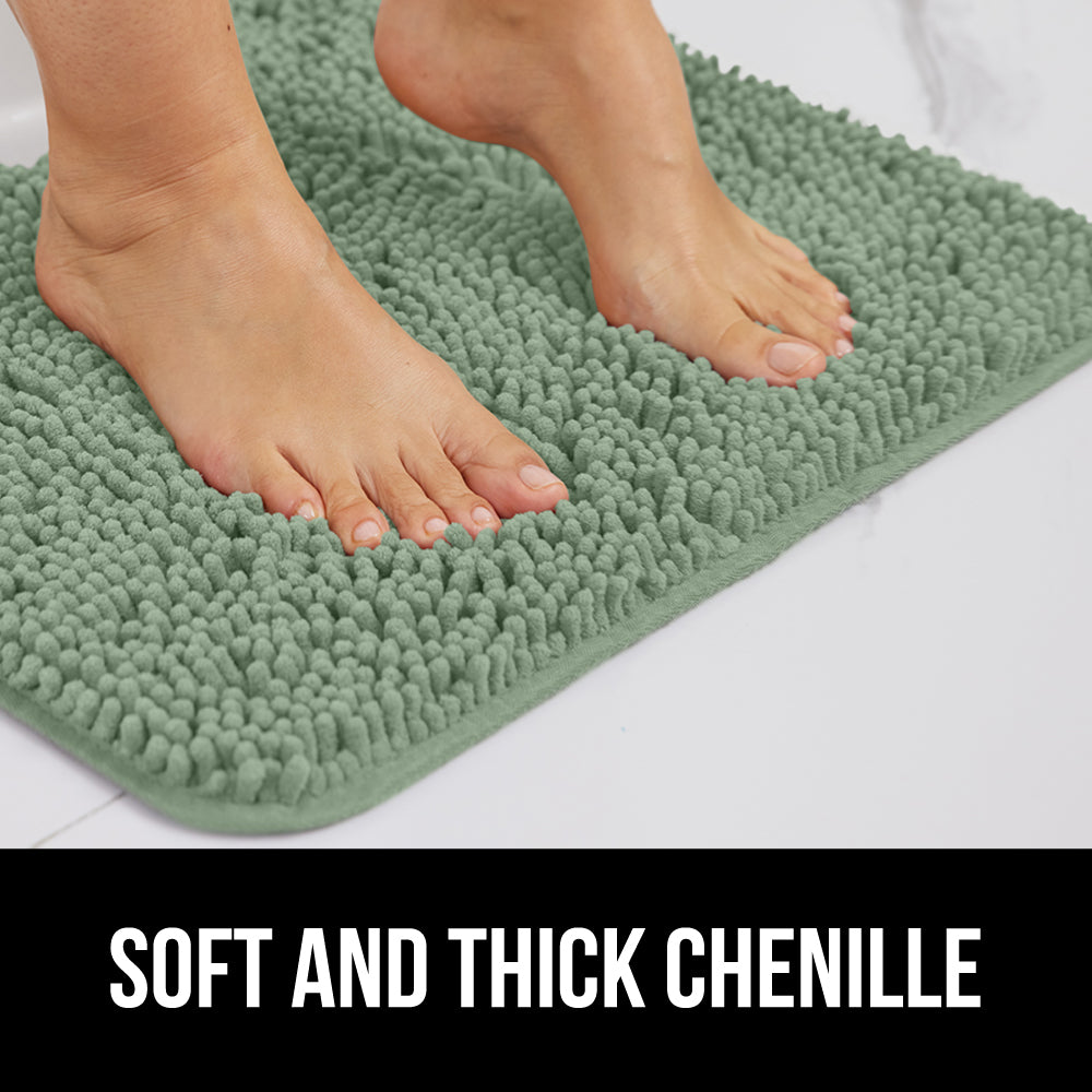 Chenille Bath Rug  Gorilla Grip
