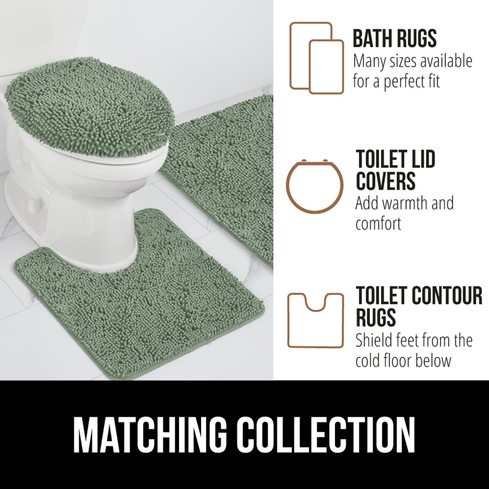 Chenille Bath Rug Gorilla Grip