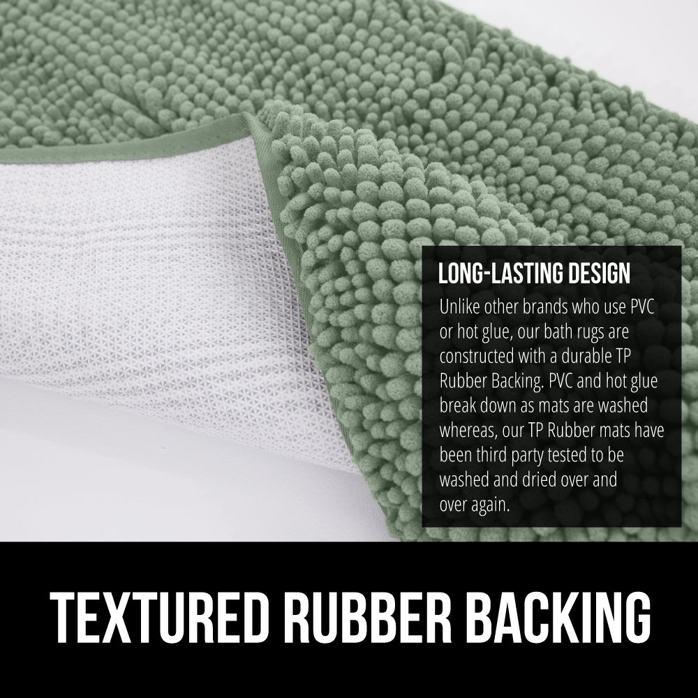 Chenille Bath Rug  Gorilla Grip