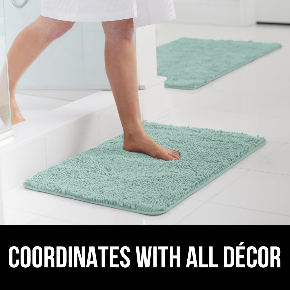 Chenille Bath Rug Gorilla Grip