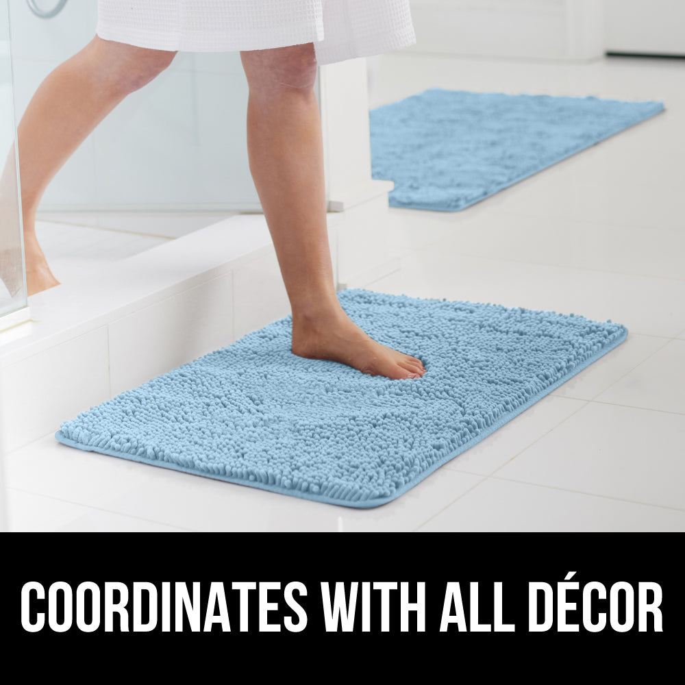 Chenille Bath Rug Gorilla Grip