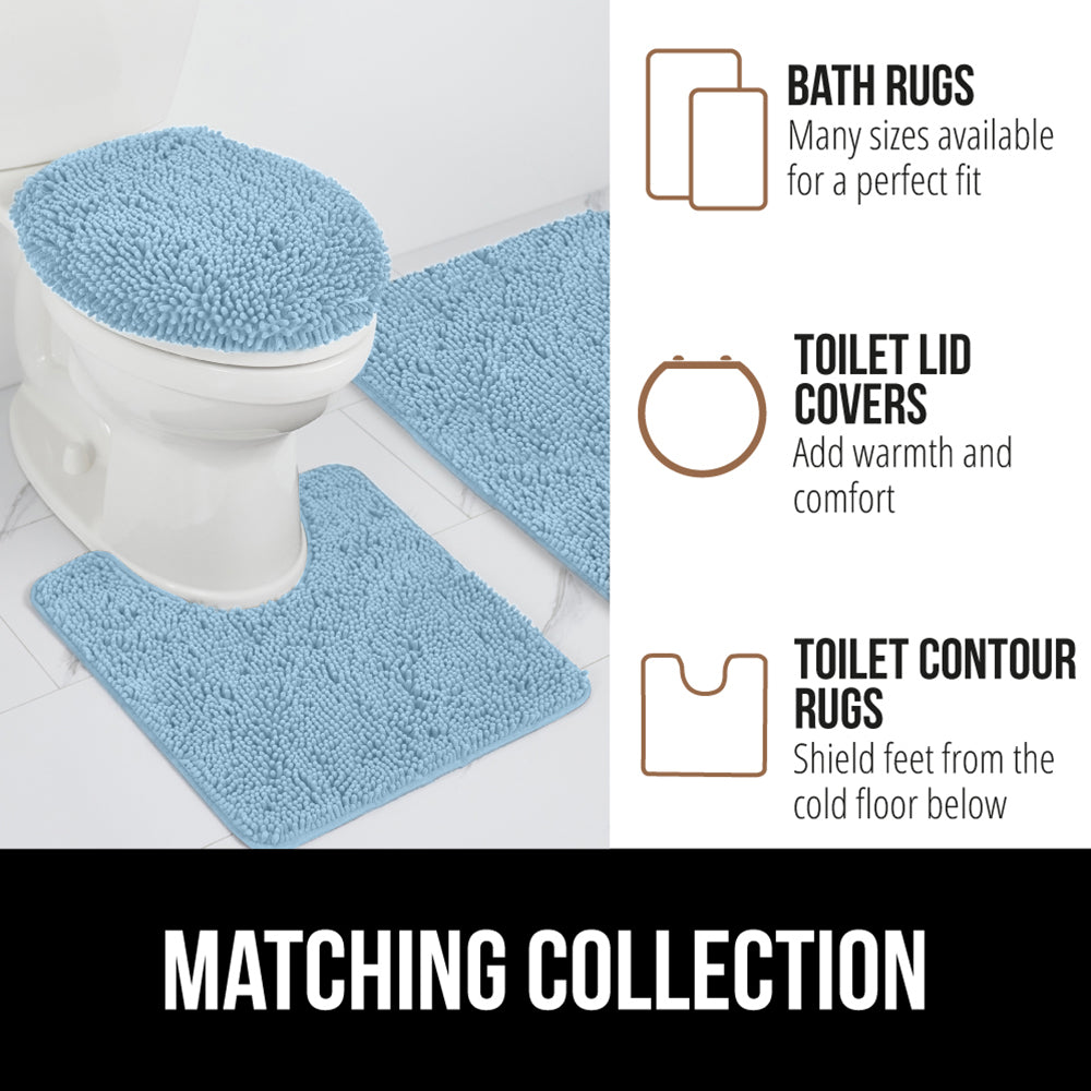 Chenille Bath Rug Gorilla Grip