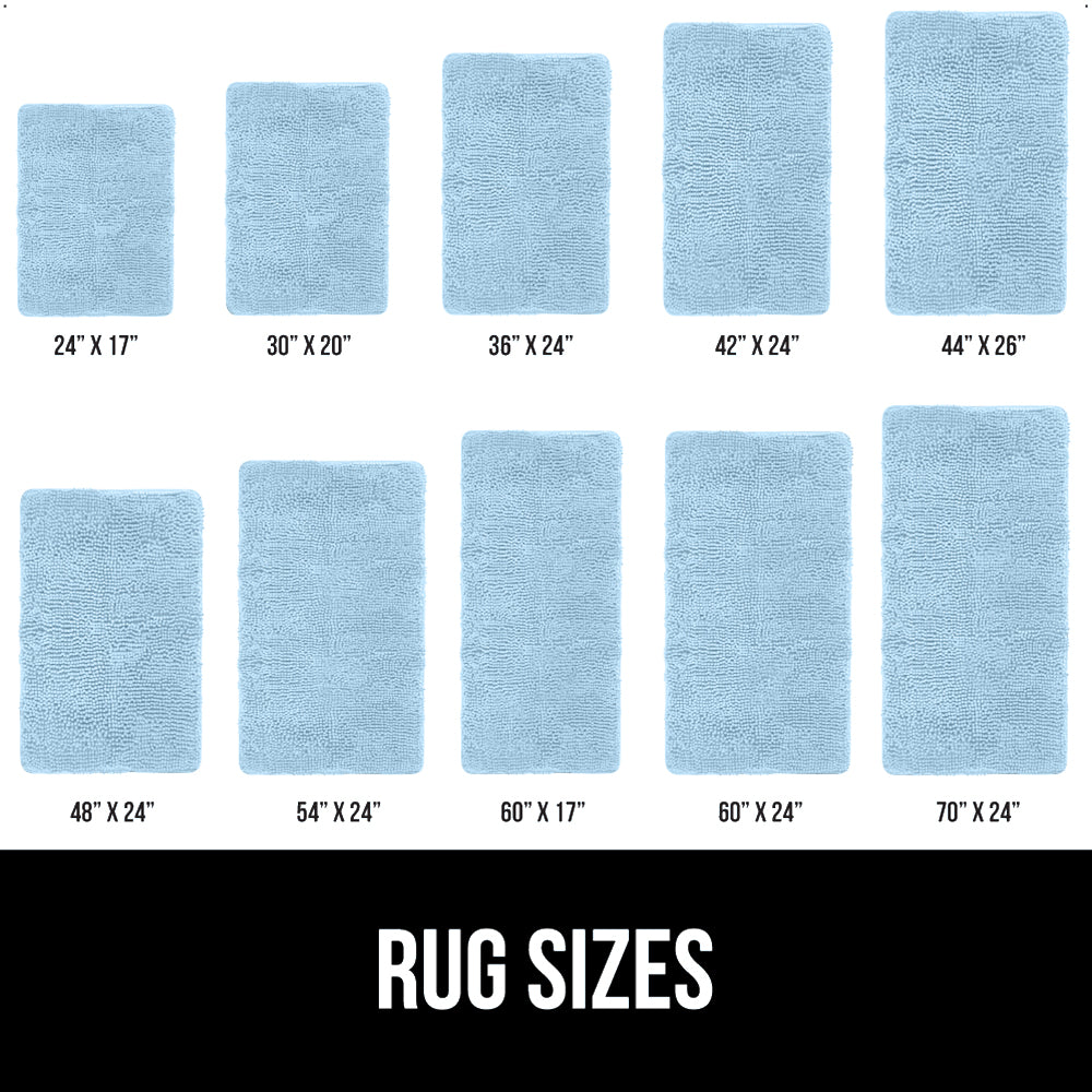 Chenille Bath Rug Gorilla Grip